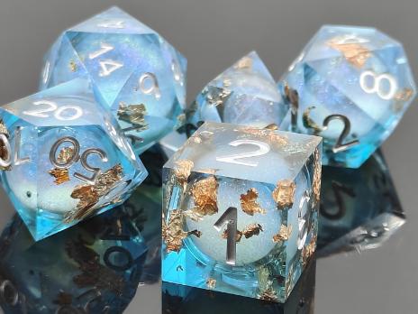 Quicksand Sharp Edged Resin Dice