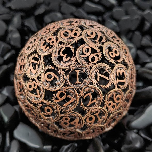Hollow Spin Dragon D100 dice