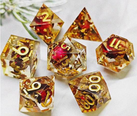 Sharp Edged Resin Dice