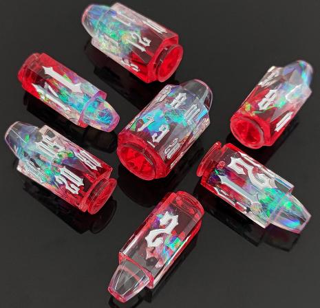 Bullet Resin Dice Set Blue pink Resin dice