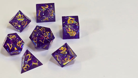 Purple Chaos Dice Set