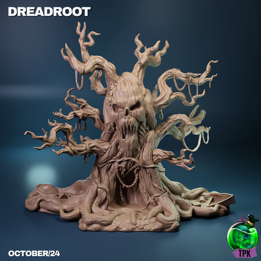 Dreadroot miniature from TPK Lab, featuring intricate details and dynamic design, perfect for enhancing tabletop gaming experiences.