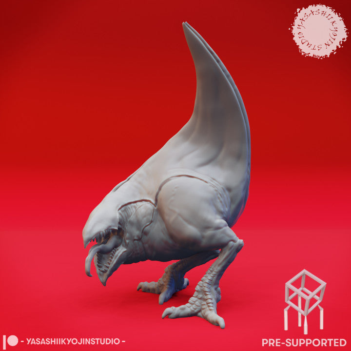 Abyssal Chicken miniature with leathery wings, perfect for tabletop RPG adventures and campaigns.