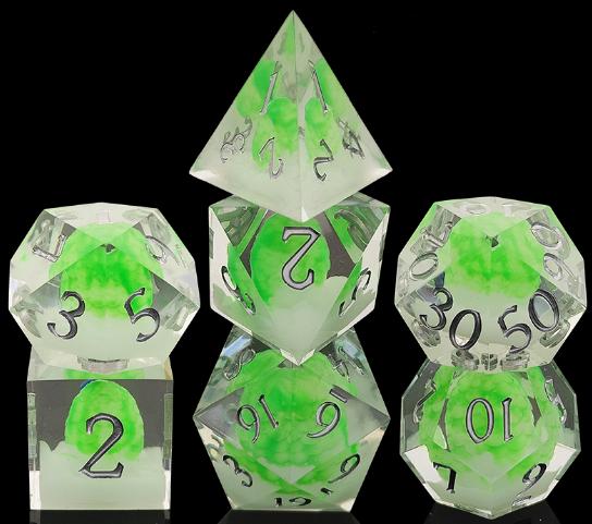 Dragon Egg Sharp Edge Resin Dice