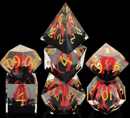 Dragon Egg Sharp Edge Resin Dice