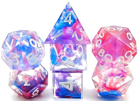 Mixed Colors Sharp Edged Resin Dice