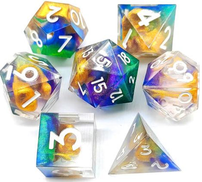 Mixed Colors Sharp Edged Resin Dice