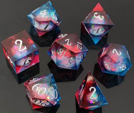 Quicksand Sharp Edged Resin Dice