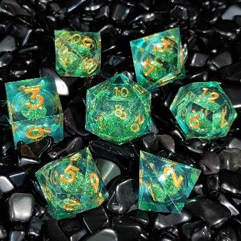 Quicksand Sharp Edge Resin Dice