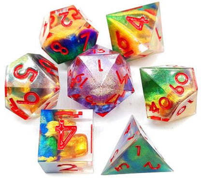 Mixed Colors Sharp Edged Resin Dice