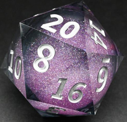 55mm Quicksand Sharp Edge D20 Resin Dice