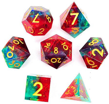 Mixed Colors Sharp Edged Resin Dice