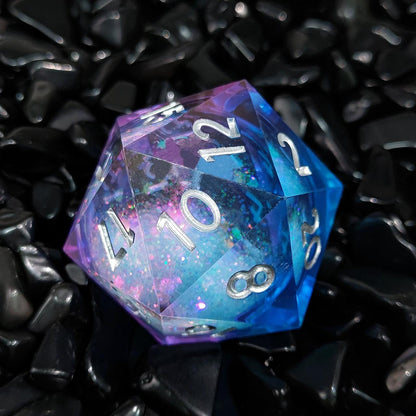 35mm Quicksand Sharp Edge D20 Resin Dice