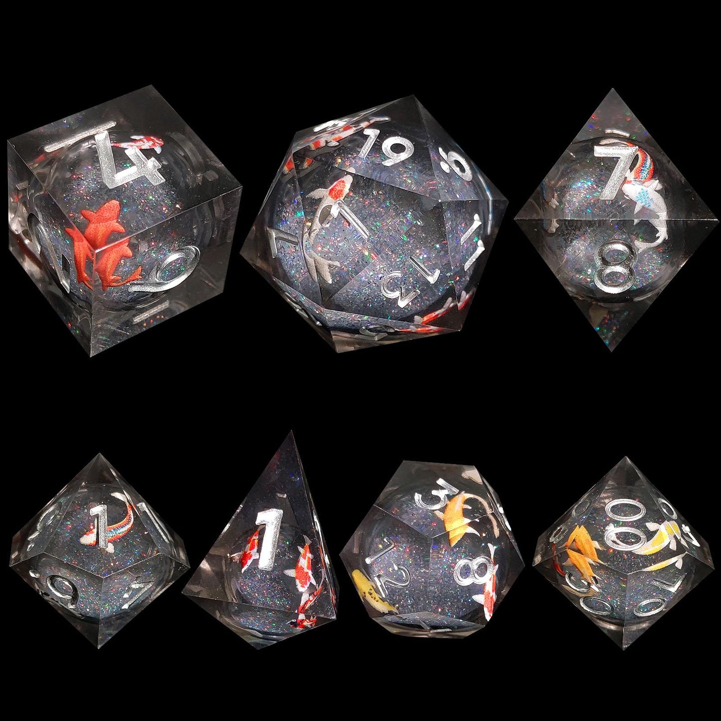 Quicksand SharpEdge Resin Dice   (fish)