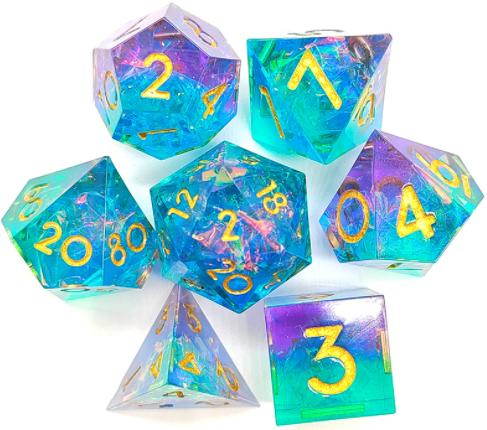 Mixed Colors Sharp Edged Resin Dice