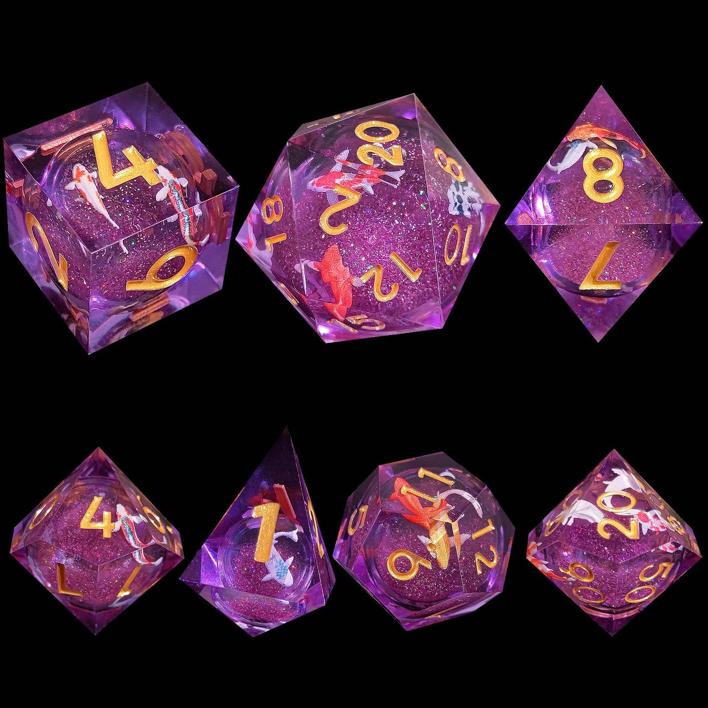 Quicksand SharpEdge Resin Dice   (fish)