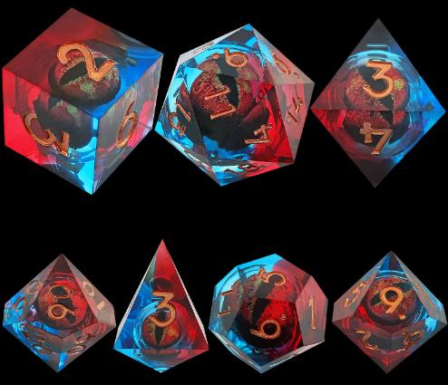 Rollable Dragon Eye Resin Dice 2