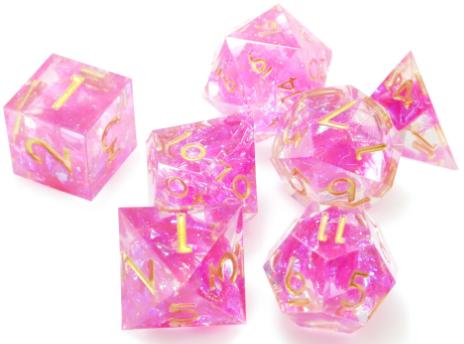 Mixed Colors Sharp Edged Resin Dice