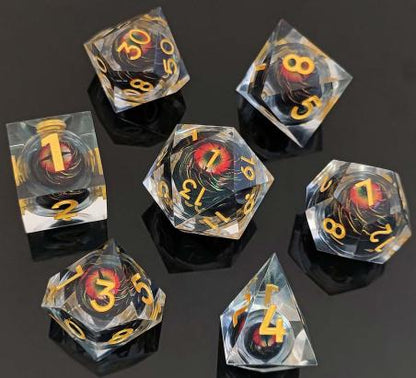Rollable Dragon Eye Resin Dice 2
