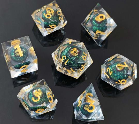 Rollable Dragon Eye Resin Dice 2