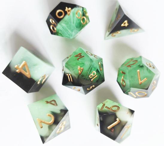 Mixed Colors Sharp Edged Resin Dice