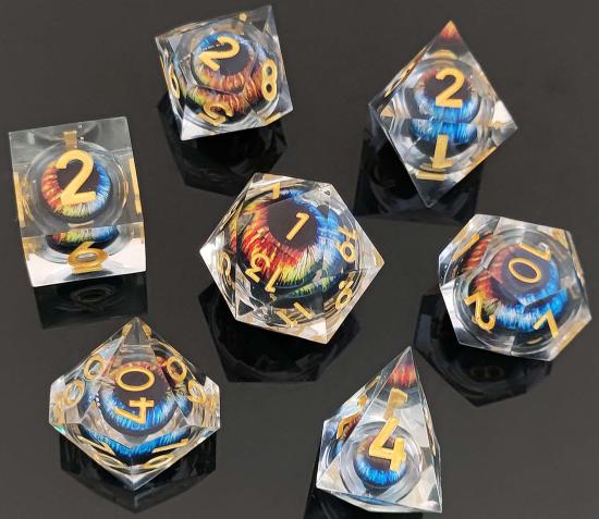 Rollable Dragon Eye Resin Dice 2