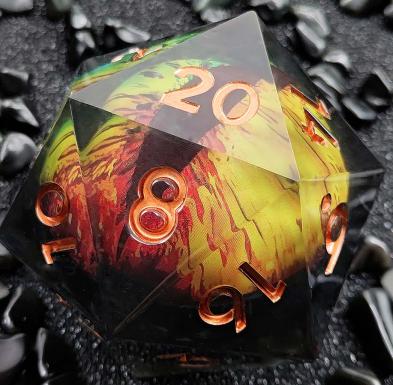 55mm Large Rolling Dragon Eye Dice