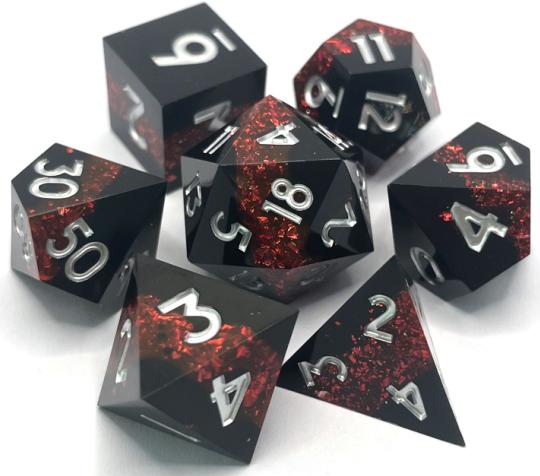 Stripe Sharp Edged Resin Dice