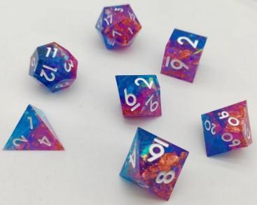 Sharp Edged Resin Dice