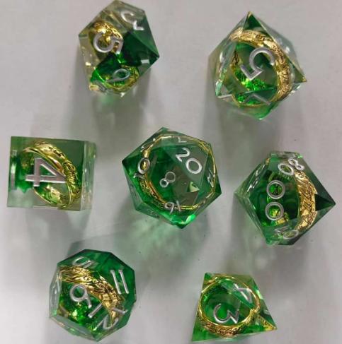 Lord of the Rings Sharp Edge Resin Dice