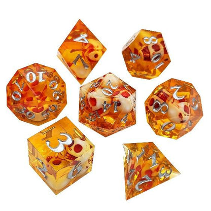 Halloween Skulls Sharp Edge Resin Dice