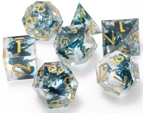 Sharp Edged Resin Dice
