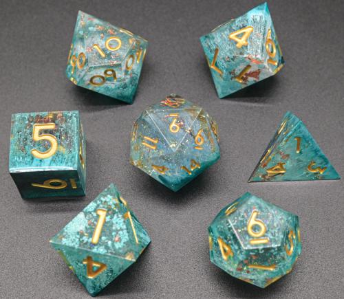 Transparent Foil Sharp Edged Resin Dice