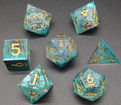 Transparent Foil Sharp Edged Resin Dice