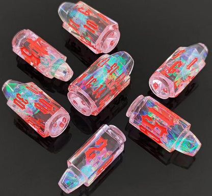 Bullet Resin Dice Set  Blue pink  Resin dice