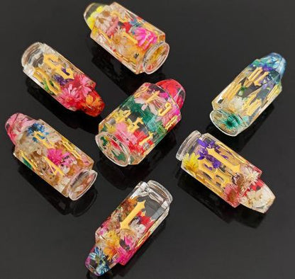 Bullet Resin Dice Set  Blue pink  Resin dice