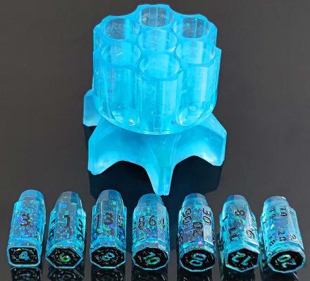 Revolver Bullet Resin Dice Set  Resin dice