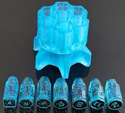 Revolver Bullet Resin Dice Set  Resin dice