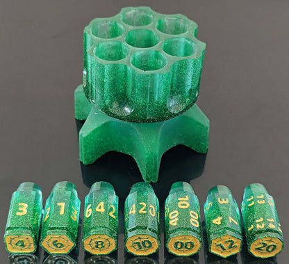 Revolver Bullet Resin Dice Set  Resin dice