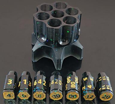 Revolver Bullet Resin Dice Set  Resin dice