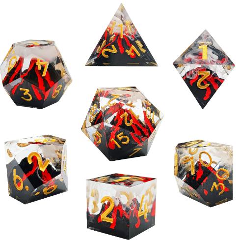 Volcanic Landscape Sharp Edge Resin Dice