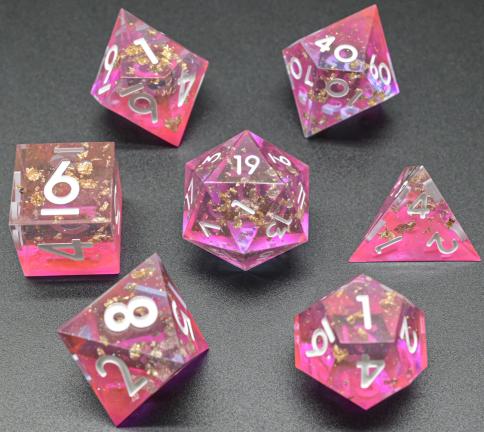 Transparent Foil Sharp Edged Resin Dice